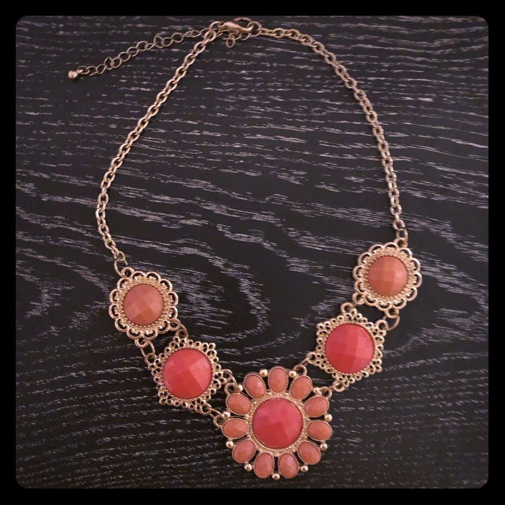Coral Francesca’s statement necklace
